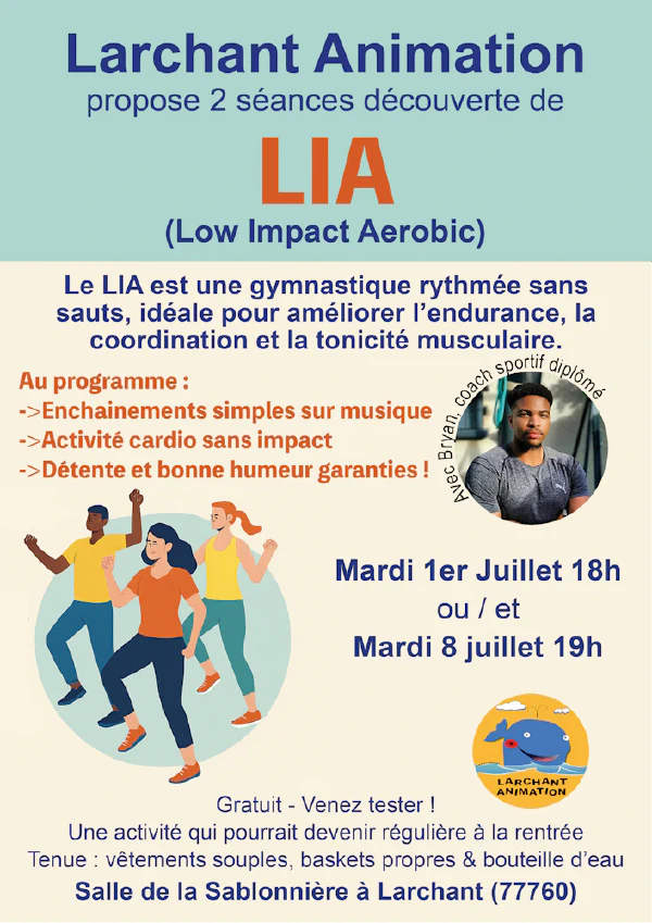 Découverte de LIA (Low Impact Aerobic)